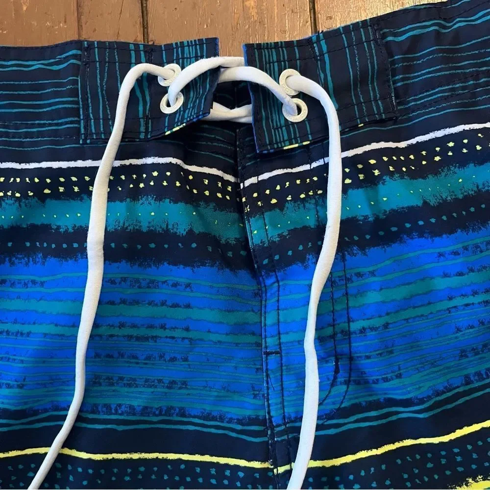 Speedo Striped Swim Trunks